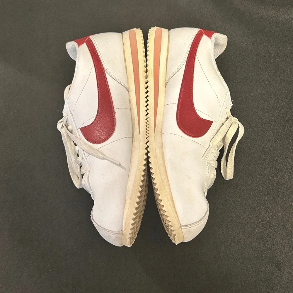 Nike Cortez 23 Sneakers Mens 10 White Red DN1791-103 Retro Low Top Leather